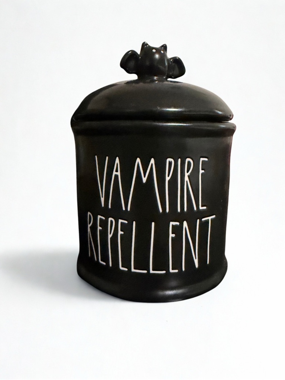 Rae Dunn Black 'Vampire Repellent' Canister - Picture 2 of 6